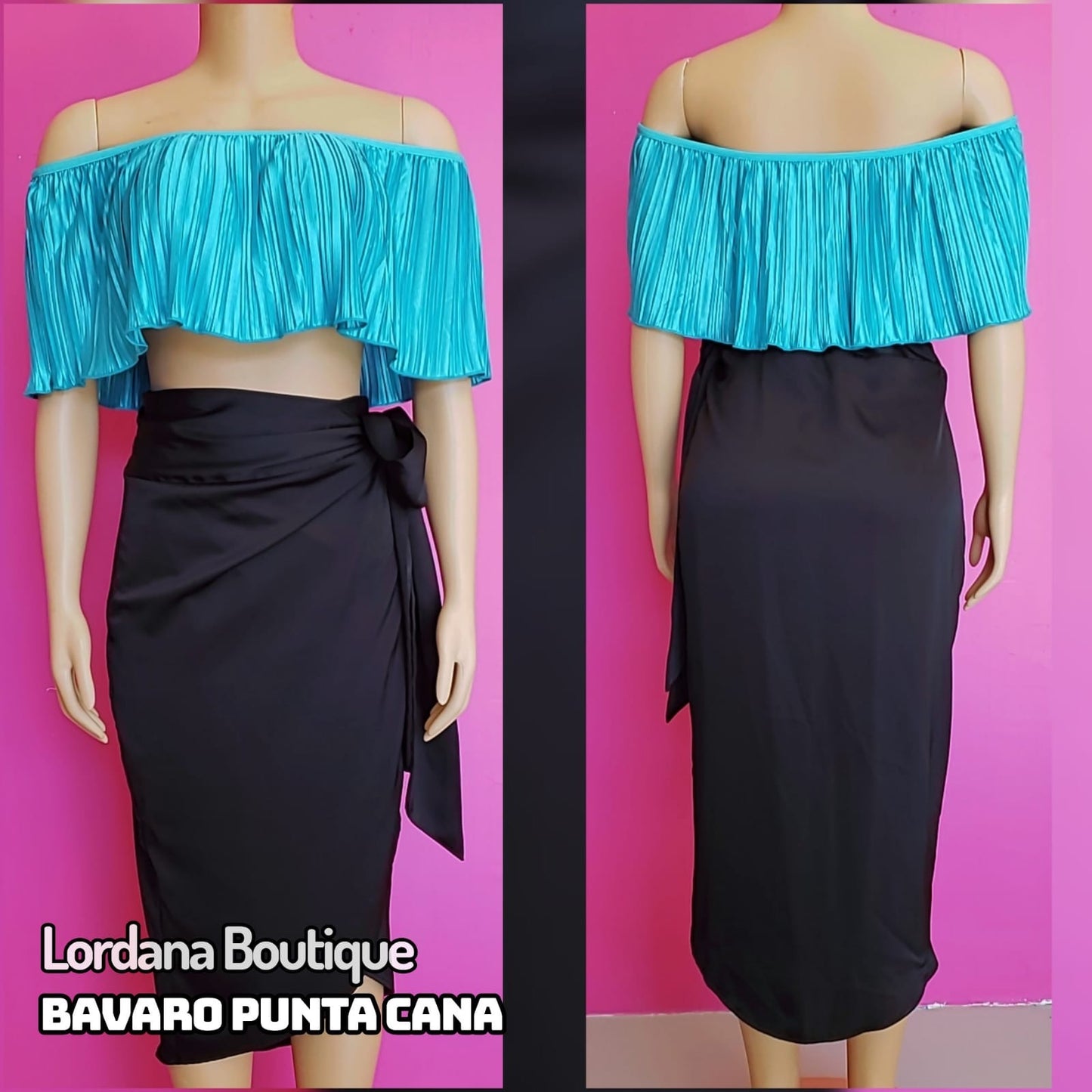 Women's Off-Shoulder Ruffled Crop Top
