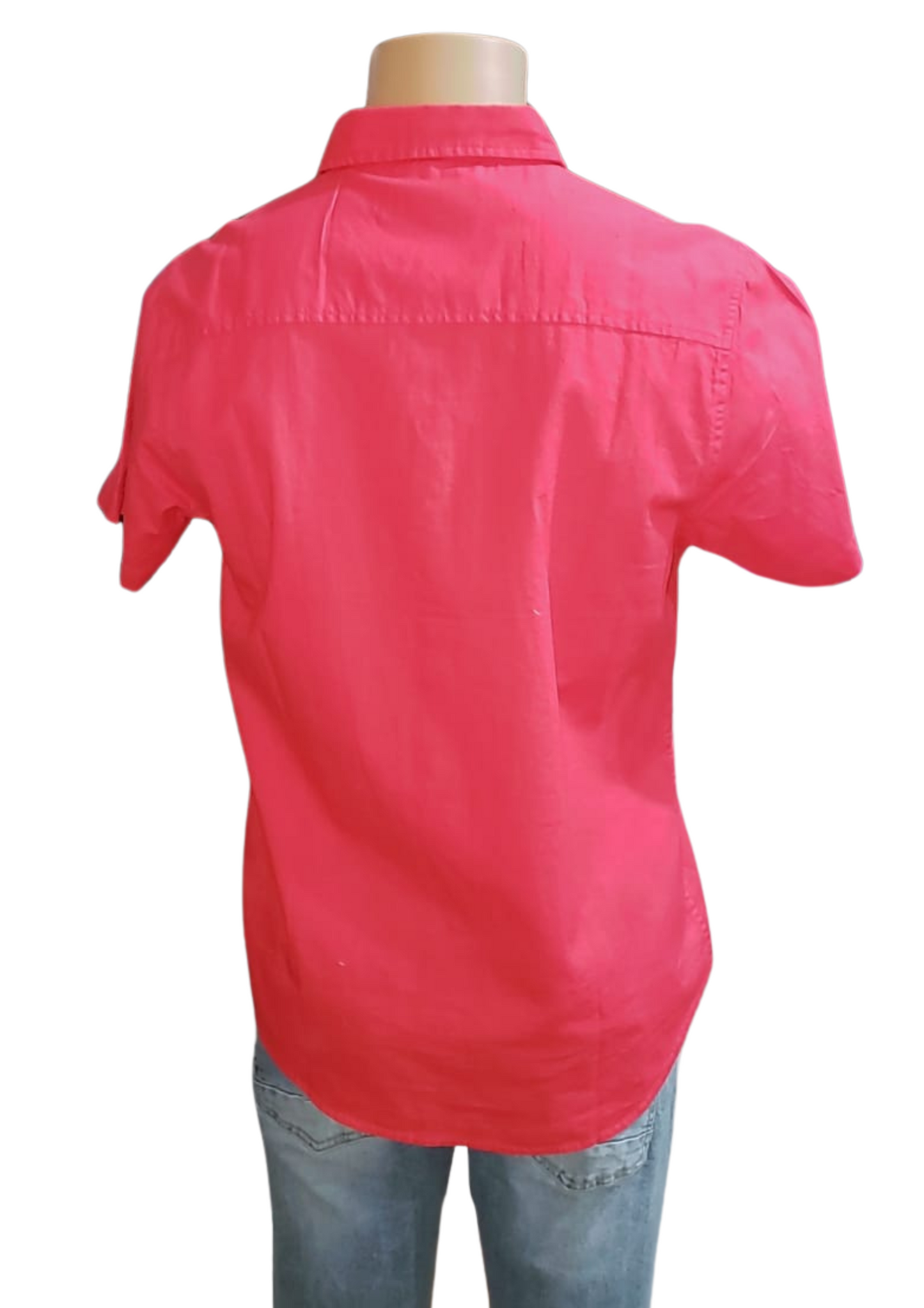 Men's Vibrant Short-Sleeve Button-Down Shirt