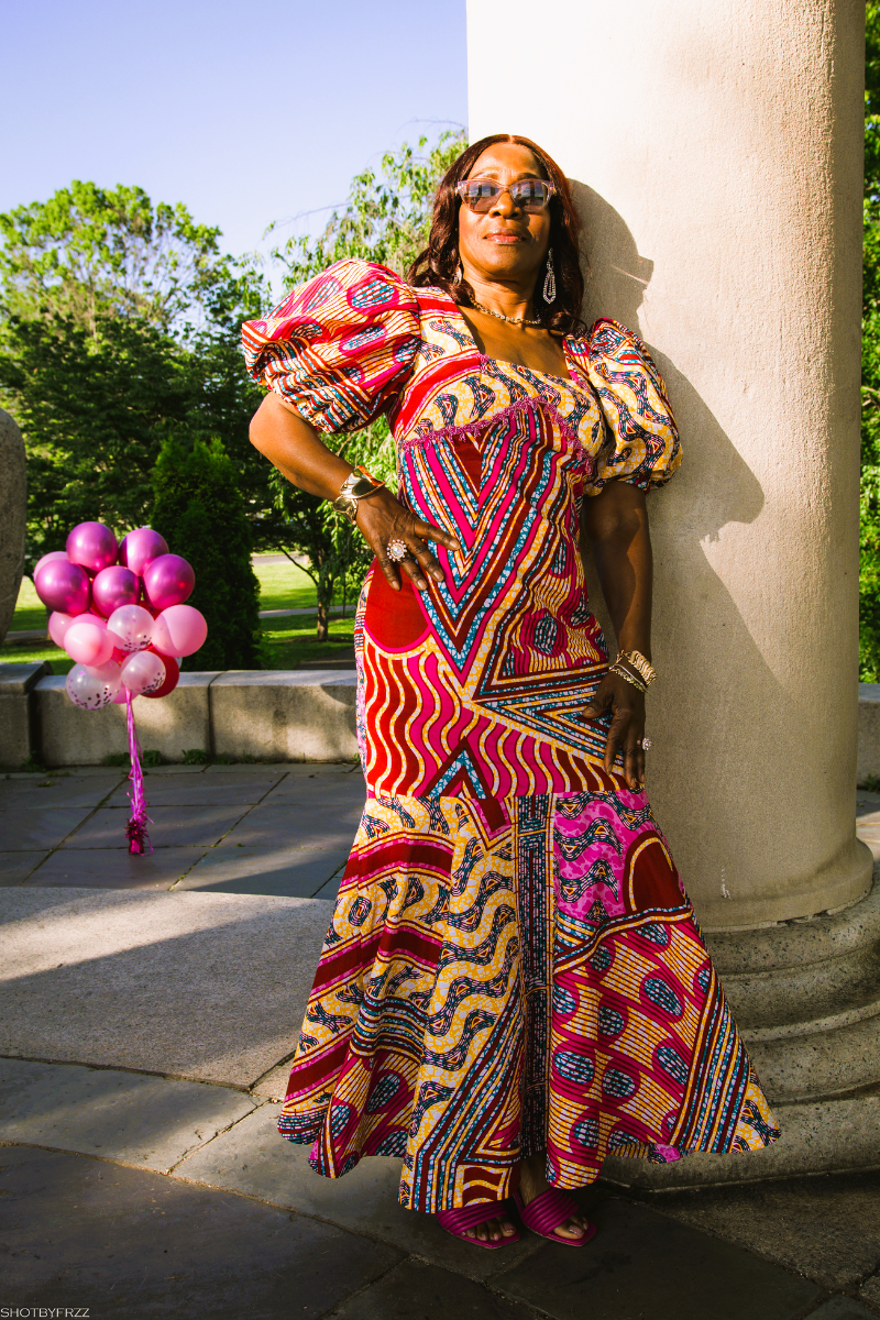 Bella African Print Gown