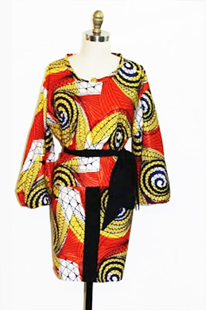 Multicolor Afrocentric Skirt And Blouse Set