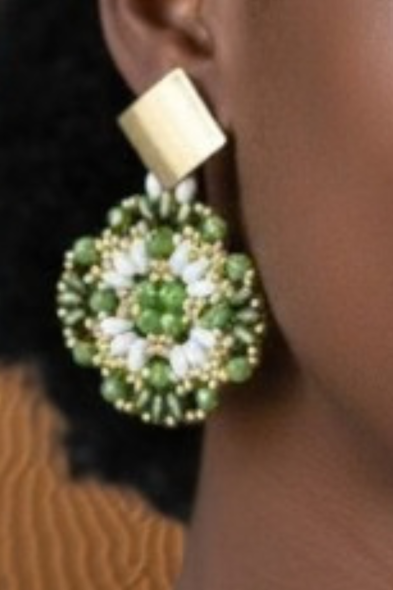 Georgina Mint Drop Earrings