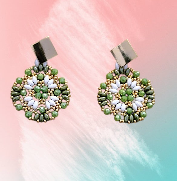 Georgina Mint Drop Earrings