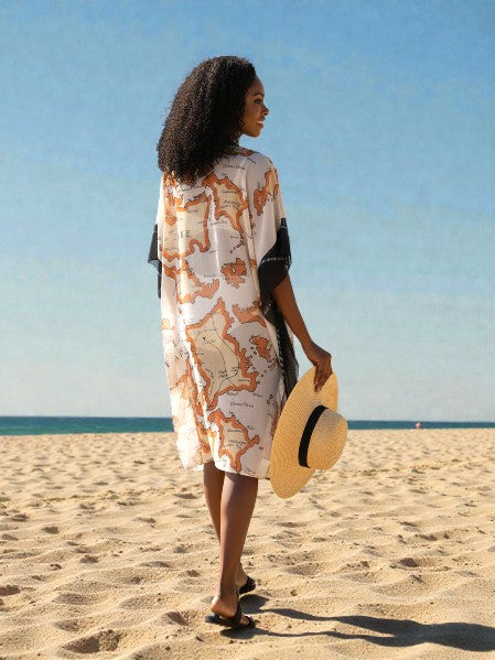 Sasina  Peach Vintage Cotton Tunic