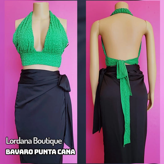 Vibrant Green Halter Top