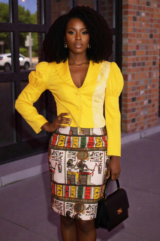 Cleopatra Fitted Short Skirt