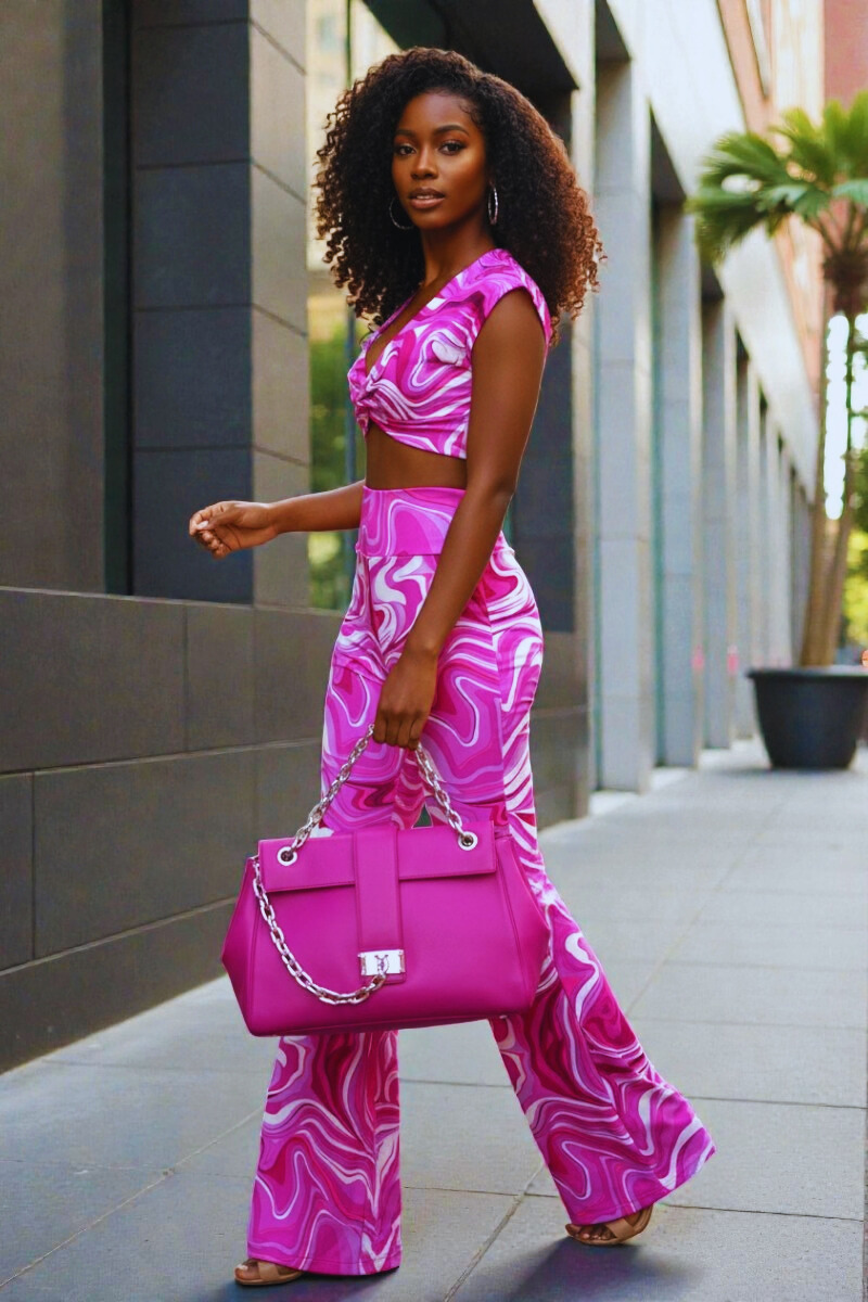Joannah Swirl Palazzo Pants set