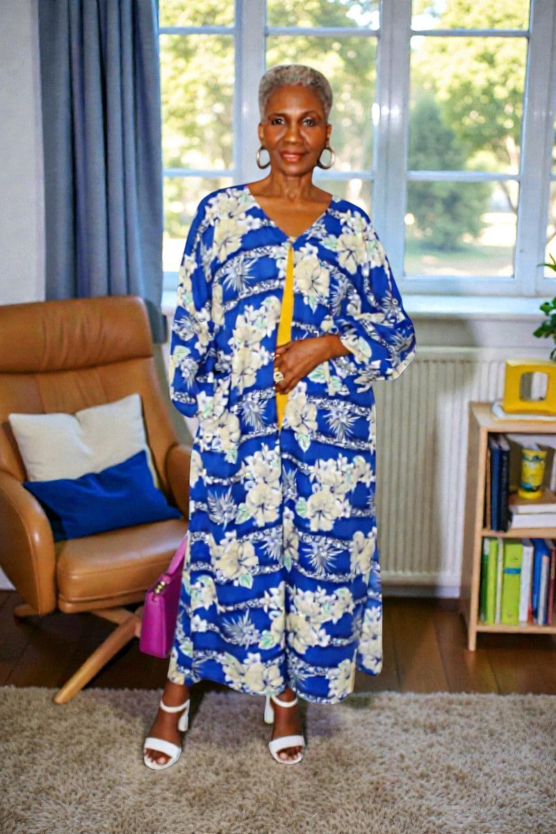 Tajita  Floral  Puff Sleeves Duster