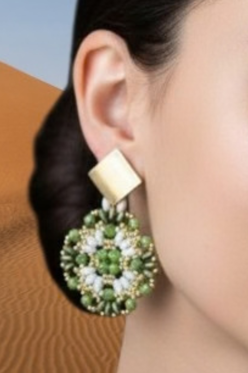Georgina Mint Drop Earrings
